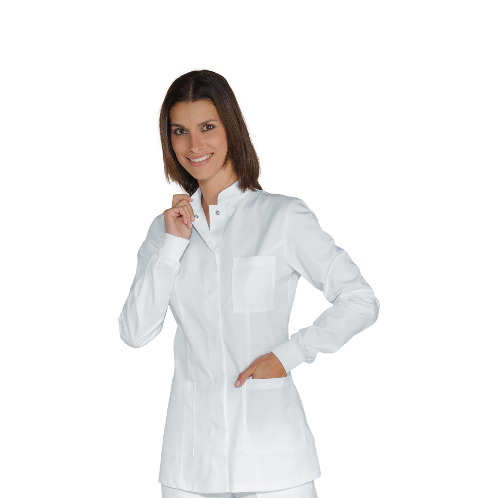 Casacca Portofino Bianca con Polso in Maglia