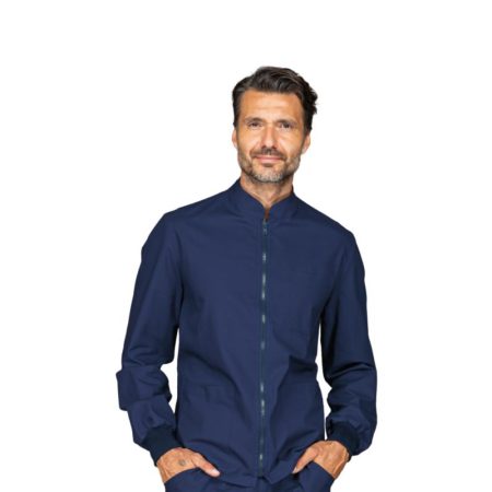 Casacca Samarcanda Unisex con Polso in Maglia Blu