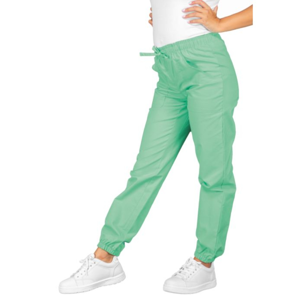 Pantalone Pantagiaffa Verde Acqua Cotone