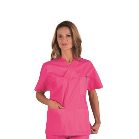 Casacca Collo a V Unisex Fuxia