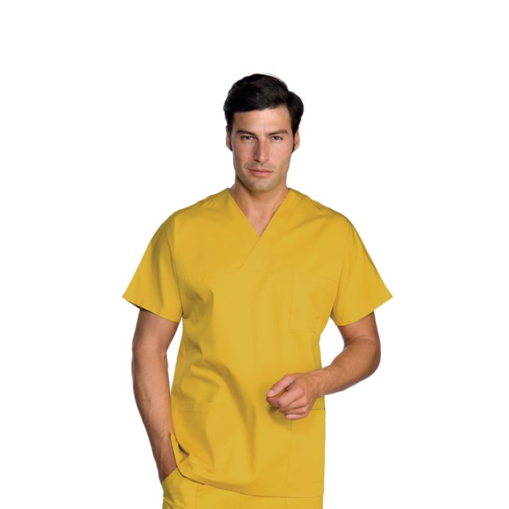 Casacca Collo a V Unisex Giallo - immagine 2