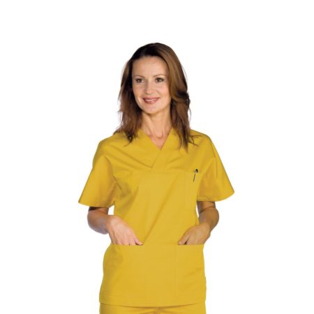 Casacca Collo a V Unisex Giallo