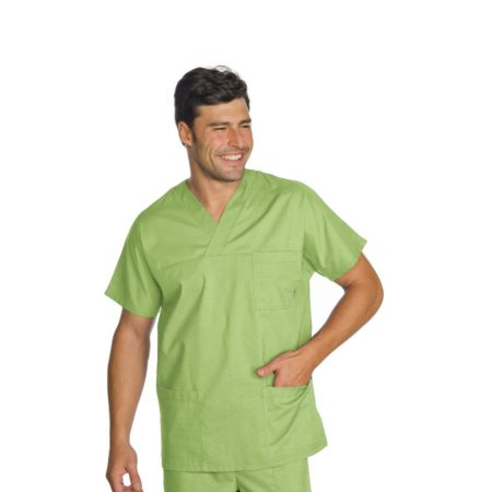 Casacca Collo a V Unisex Verde