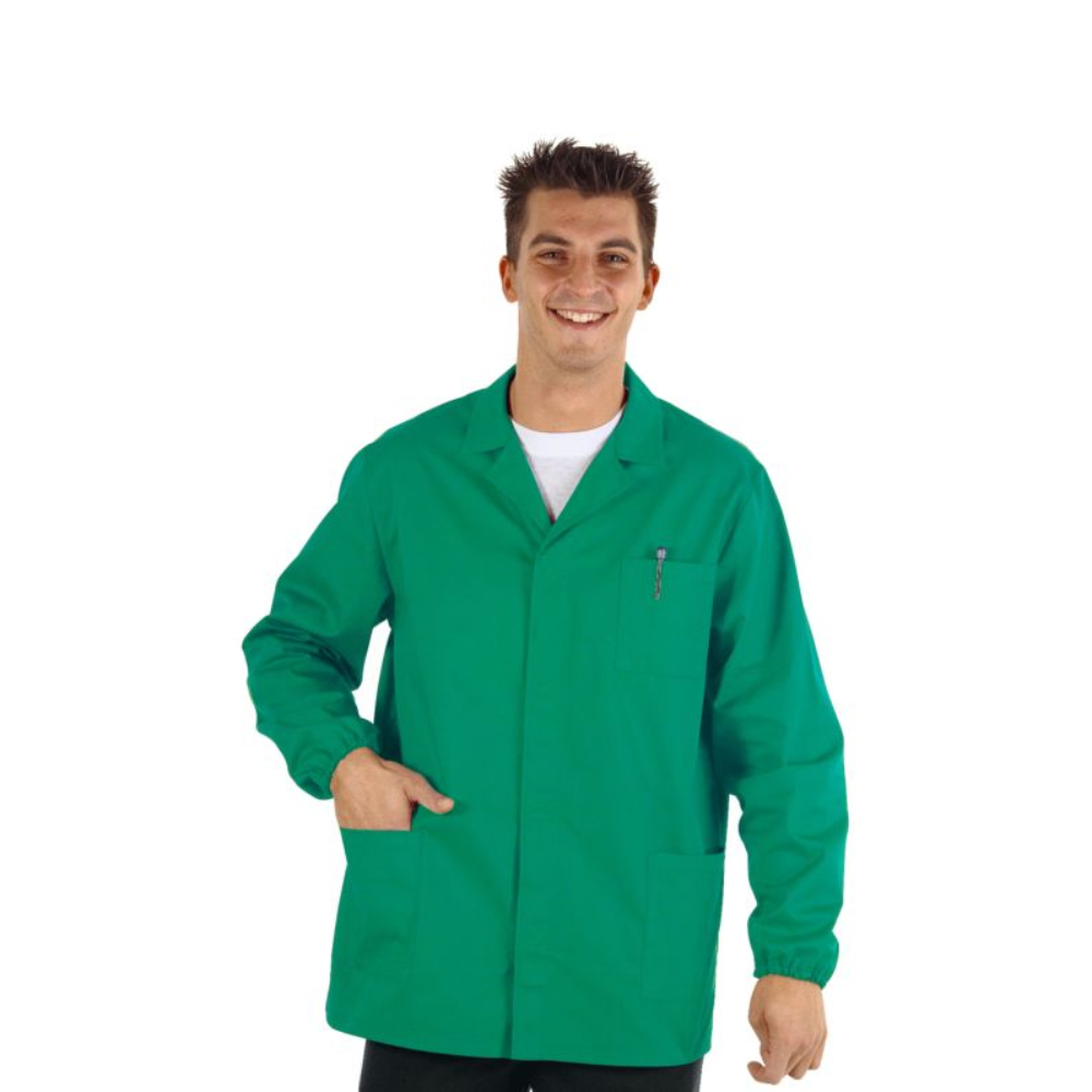 Casacca Sport Verde con Bottoni a Pressione