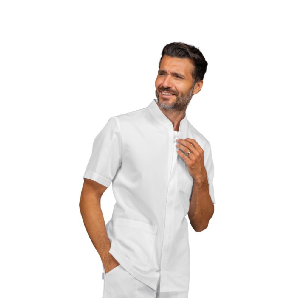 Casacca Corfù Bianca con Zip M/M