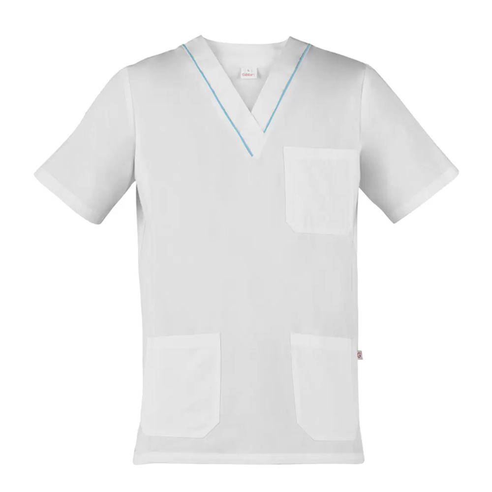 Casacca Gary bianca con profilo colorato - immagine 5