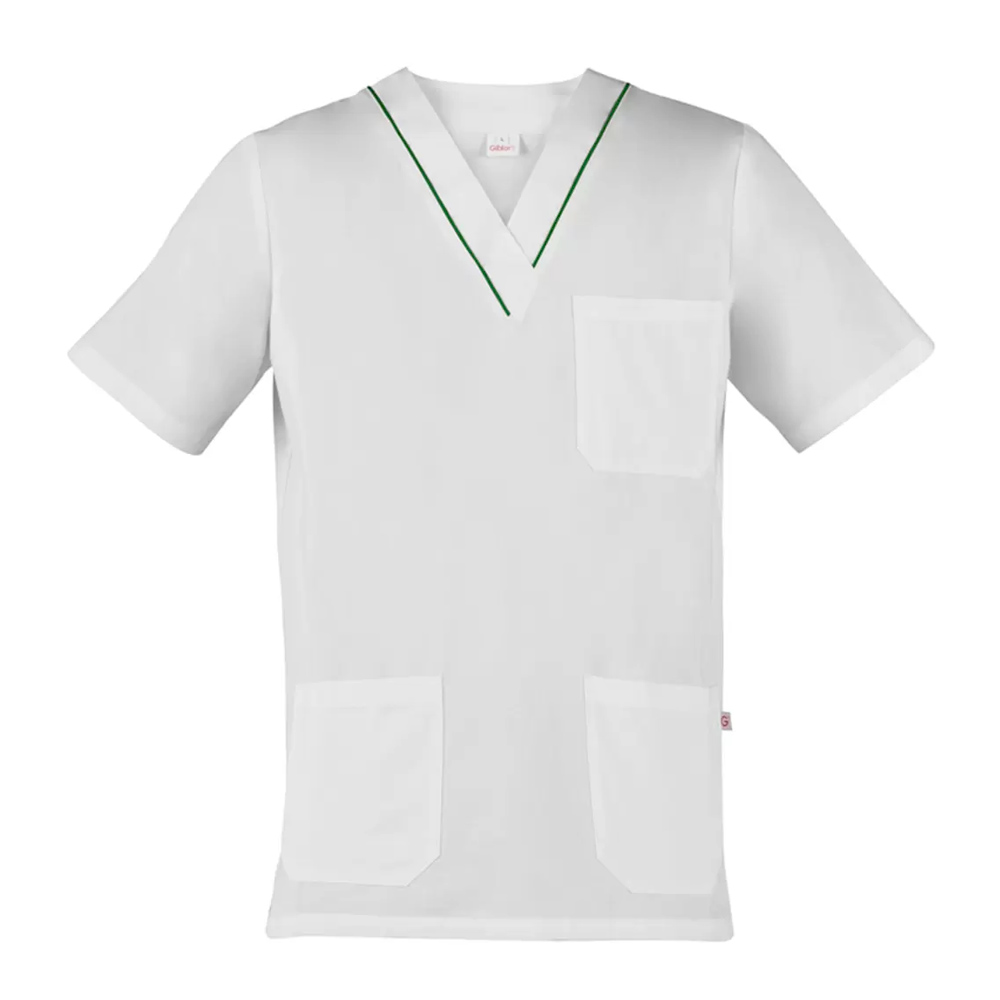 Casacca Gary bianca con profilo colorato - immagine 3