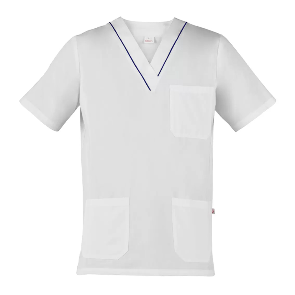 Casacca Gary bianca con profilo colorato - immagine 4