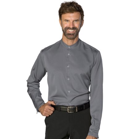 Camicia Unisex Detroit  tecnostretch grigia