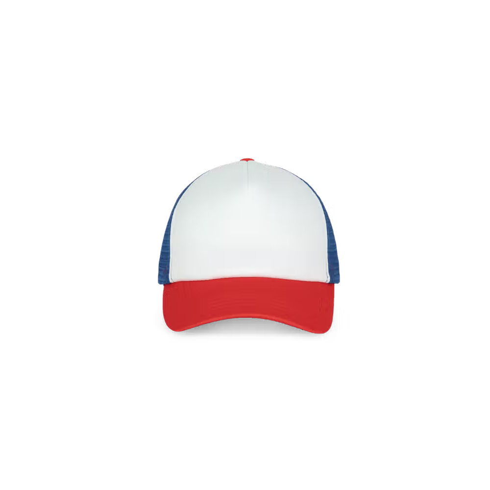 Cappello Trucker 100% Poliestere Bianco Rosso Blu