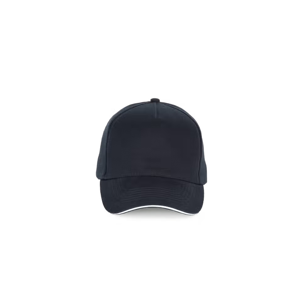 Cappello 5 Pannelli Navy Bianco
