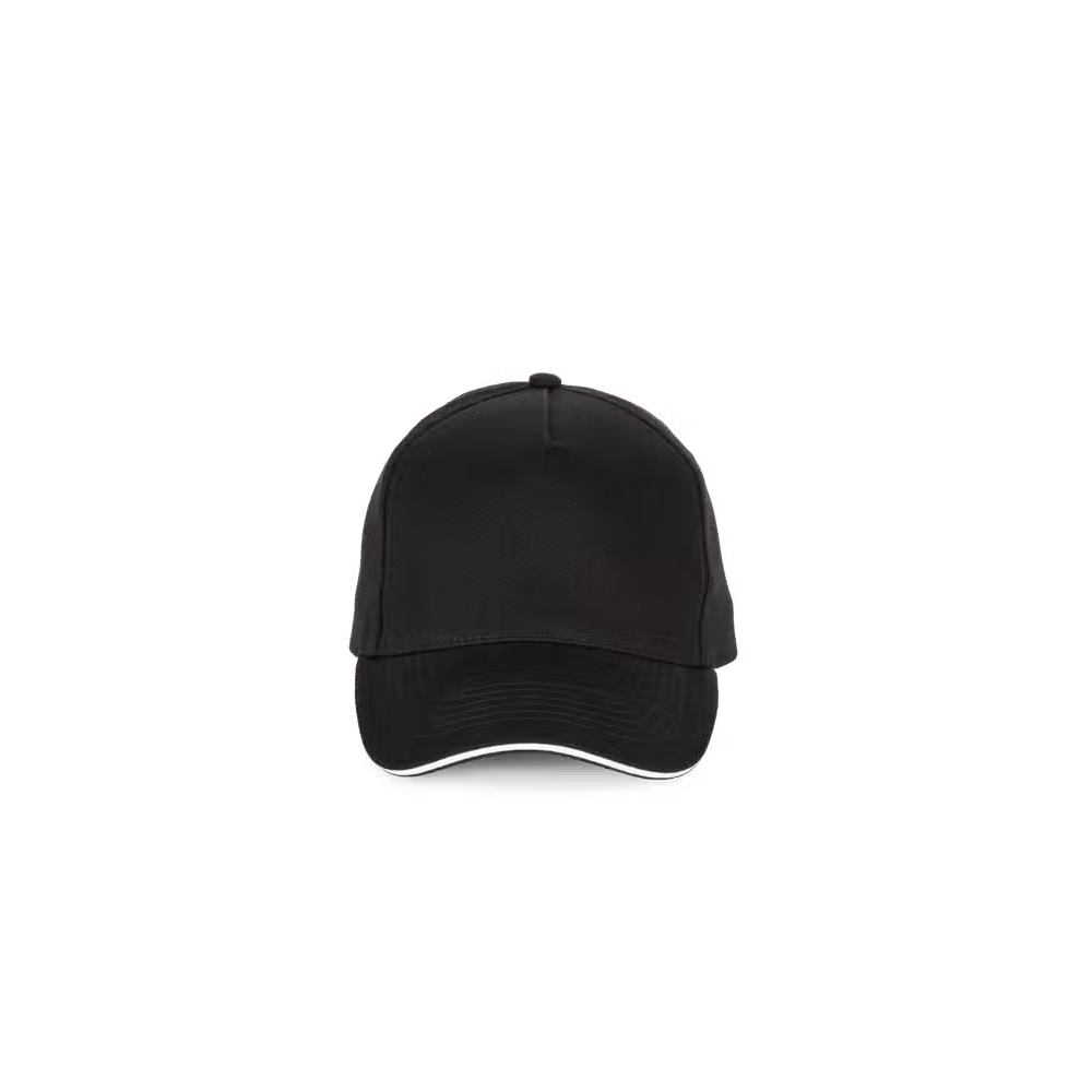 Cappello 5 Pannelli Nero Bianco
